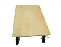 【新品】木製平台車「eb-04」W750×D1200×H278