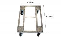 【新品】溶融亜鉛メッキ　アングル製平台車「TWO-TOP700」W450×D600×H184