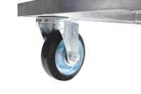 【新品】溶融亜鉛メッキ　アングル製平台車「TWO-TOP700」W450×D600×H184