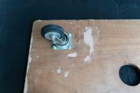 【販売終了】【GJサンクスセール品】【中古】木製平台車　W900×D600×H150【レンタル使用品】