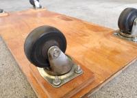 【販売終了】【中古】木製平台車 W900×D350mm