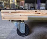 【お買い得品】【中古】木製平台車　W610×D460×H123