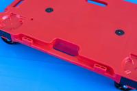 【販売終了】【美品中古】樹脂製連結平台車　W680×D390×H125　サンキャリー6839　カラー（黒 or 赤）【台数割引あり】