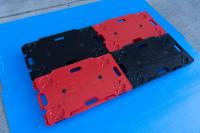 【販売終了】【美品中古】樹脂製連結平台車　W680×D390×H125　サンキャリー6839　カラー（黒 or 赤）【台数割引あり】