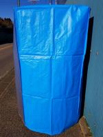 【販売終了】【新品】カゴ台車用防塵・防滴カバー　前面クリアタイプ　W950～W1100用【限定数量の為お早めに！】