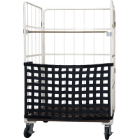 【販売終了】【新品】俺の網タイツハーフ　カゴ台車・6輪台車用前カバー　50×50タイプ