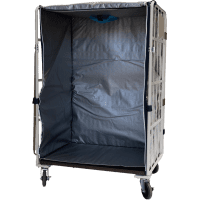 【販売終了】【新品】カゴ台車用保冷カバー（保冷シッパー）　シルバー　W1100用