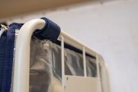 【販売終了】【新品】カゴ台車用保冷カバー（保冷シッパー）　シルバー　W1100用