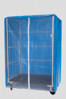 【販売終了】【新品】カゴ台車用防塵・防滴カバー　前面クリアタイプ　W950～W1100用