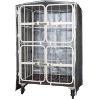 【新品】カゴ台車用カバー　シルバー　W1100用　UVカット生地使用　左右両側チャック仕様