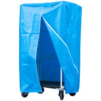 【販売終了】【新品】カゴ台車用防塵・防滴カバー　全面ブルーシートタイプ　W850用