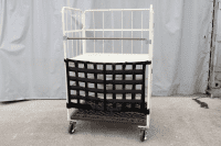 【新品】コボサンクス　フル（カゴ台車用前カバー）ブラック　中央二つ折りタイプ