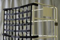 【新品】コボサンクス　フル（カゴ台車用前カバー）ブラック　中央二つ折りタイプ