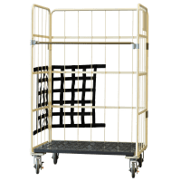 【新品】コボサンクス　ハーフ（カゴ台車・6輪台車用前カバー）ブラック