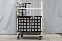 【新品】コボサンクス　ハーフ（カゴ台車・6輪台車用前カバー）ブラック