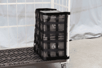 【新品】コボサンクス　ハーフ（カゴ台車・6輪台車用前カバー）ブラック