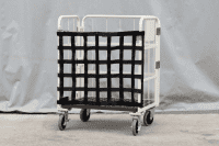 【新品】コボサンクス　ハーフ（カゴ台車・6輪台車用前カバー）ブラック