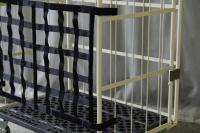 【新品】コボサンクス　ハーフ（カゴ台車・6輪台車用前カバー）ブラック