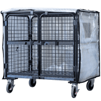 【販売終了】【新品】天使のカゴ台車BIG用防塵・防滴カバー　透明　W1100×D800×H1100用