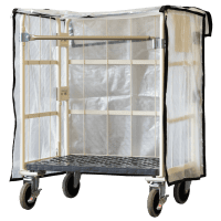 【新品】天使のカゴ台車用防塵・防滴カバー　半透明　W850×D650×H1100用