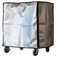 【販売終了】【新品】天使のカゴ台車用防塵・防滴UVカットカバー　シルバー　W850×D650×H1100用