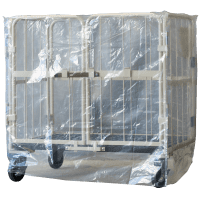 【新品】天使のカゴ台車用防水・防塵箱型ポリカバー　透明 W1100用　5枚セット