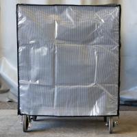 【新品】カゴ台車用防塵・防滴カバー　ブラック（半透明）W850×D650×H1100用