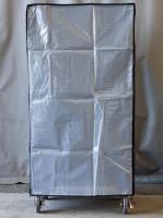 【新品】カゴ台車用防塵・防滴カバー　ブラック（半透明）W850×D650×H1700用