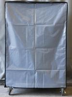 【新品】カゴ台車用防塵・防滴カバー　ブラック（半透明） W1100×D800×H1700用