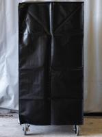 【新品】カゴ台車用防塵・防滴カバー　ブラック（半透明） W1100×D800×H1700用