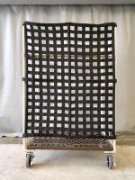 【販売終了】【中古】俺の網タイツ　フル（カゴ台車用前カバー）ブラック　50×50タイプ【サンプル使用品】