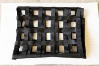 【中古】コボサンクス　フル（カゴ台車用前カバー）ブラック　中央二つ折りタイプ【レンタル使用品】