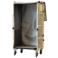 【新品】カゴ台車用保冷カバー（保冷シッパー）　シルバー　W1100用