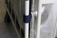 【新品】カゴ台車用保冷カバー（保冷シッパー）　シルバー　W1100用