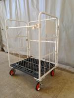 【販売終了】【美品中古】カゴ台車　W850×D650×H1200【限定1台！】
