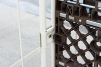 【販売終了】【お買い得品】【新品】俺のカゴ台車　アイボリー　W850×D650×H1700