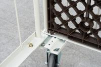 【販売終了】【お買い得品】【新品】俺のカゴ台車　アイボリー　W850×D650×H1700