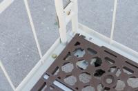 【販売終了】【お買い得品】【新品】俺のカゴ台車H1950　アイボリー　W1100×D800×H1950【背の高いカゴ台車】