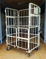 【販売終了】【新品】俺のカゴ台車　上下観音扉付き　W1100×D800×H1700