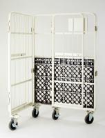 【販売終了】【新品訳あり品】俺のカゴ台車　観音扉付き　W1100×D800×H1700