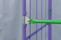 【販売終了】【新品】俺のカゴ台車 連結モデル（連結カゴ台車）　W1100×D800×H1950【2輪自在固定変換仕様】