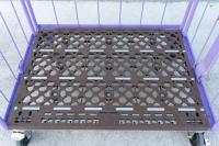 【販売終了】【新品】俺のカゴ台車 連結モデル（連結カゴ台車）　W1100×D800×H1950【2輪自在固定変換仕様】