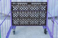 【販売終了】【新品】俺のカゴ台車 連結モデル（連結カゴ台車）　W1100×D800×H1950【2輪自在固定変換仕様】