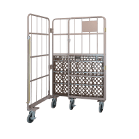 【販売終了】【新品】俺のカゴ台車 パタメル　W1100×D800×H1700　両面パタパタ折りたたみ式