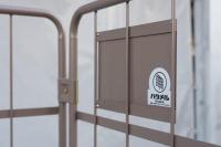 【販売終了】【新品】俺のカゴ台車 パタメル　W1100×D800×H1700　両面パタパタ折りたたみ式