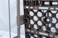 【販売終了】【新品】俺のカゴ台車 パタメル　W1100×D800×H1700　両面パタパタ折りたたみ式