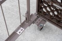 【販売終了】【新品】俺のカゴ台車 パタメル　W1100×D800×H1700　両面パタパタ折りたたみ式