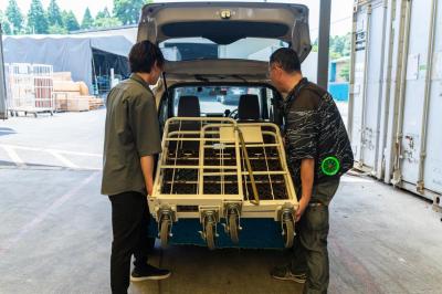 スムーズに積み下ろし可能