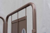 【販売終了】【新品】天使のカゴ台車Light（ライト）ココアブラウン　W850×D650×H1100　アルミ製　耐荷重200kg　パタメル　両面パタパタ折りたたみ式【軽量・小型カゴ台車】