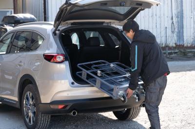 男性1人で車への乗せ下ろしが可能